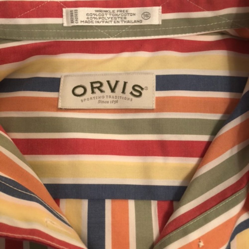 Orvis Collared Multicolor Striped Button-Down - image 2